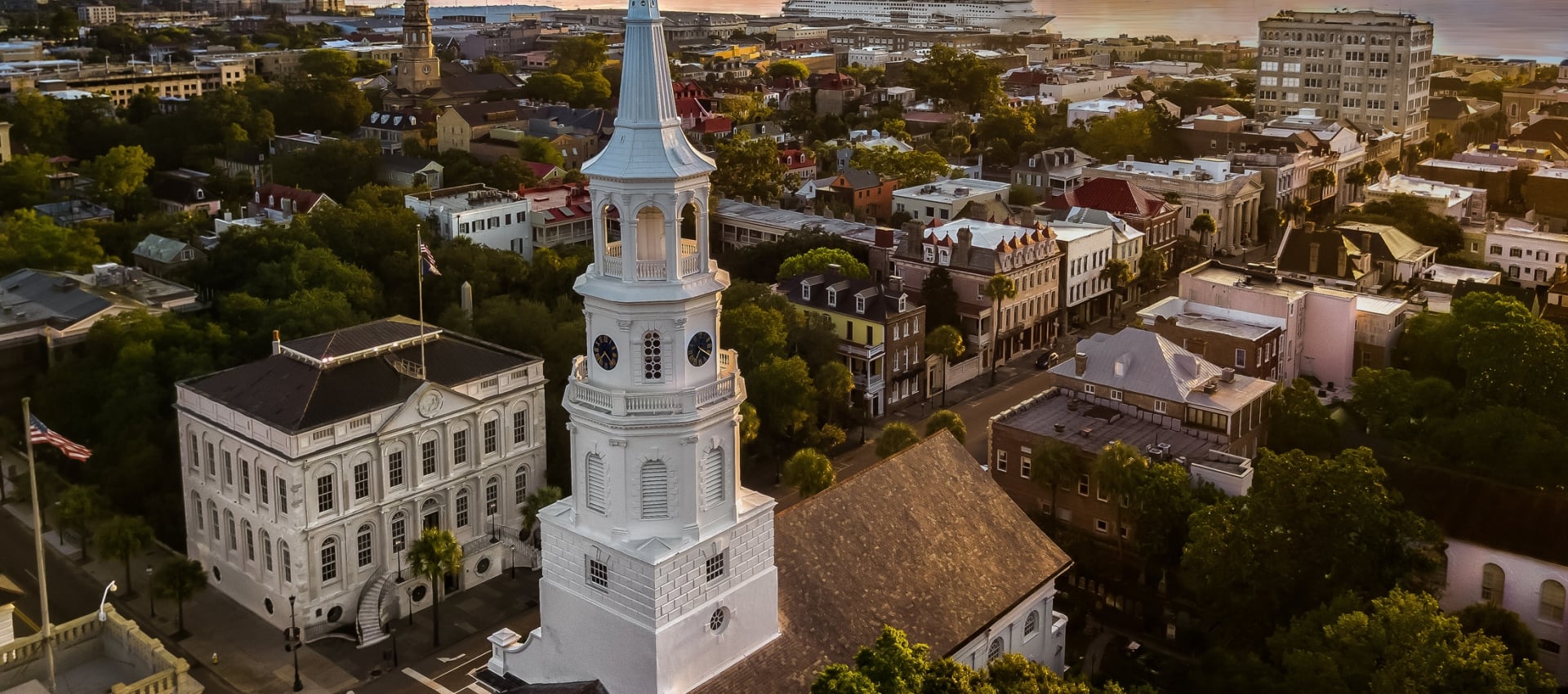 Charleston South Carolina Aerial View