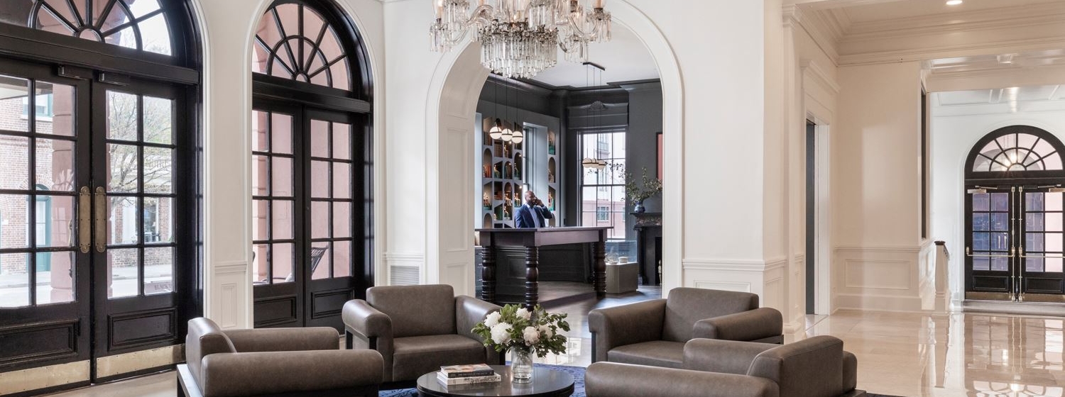 The Lobby with a guest services host