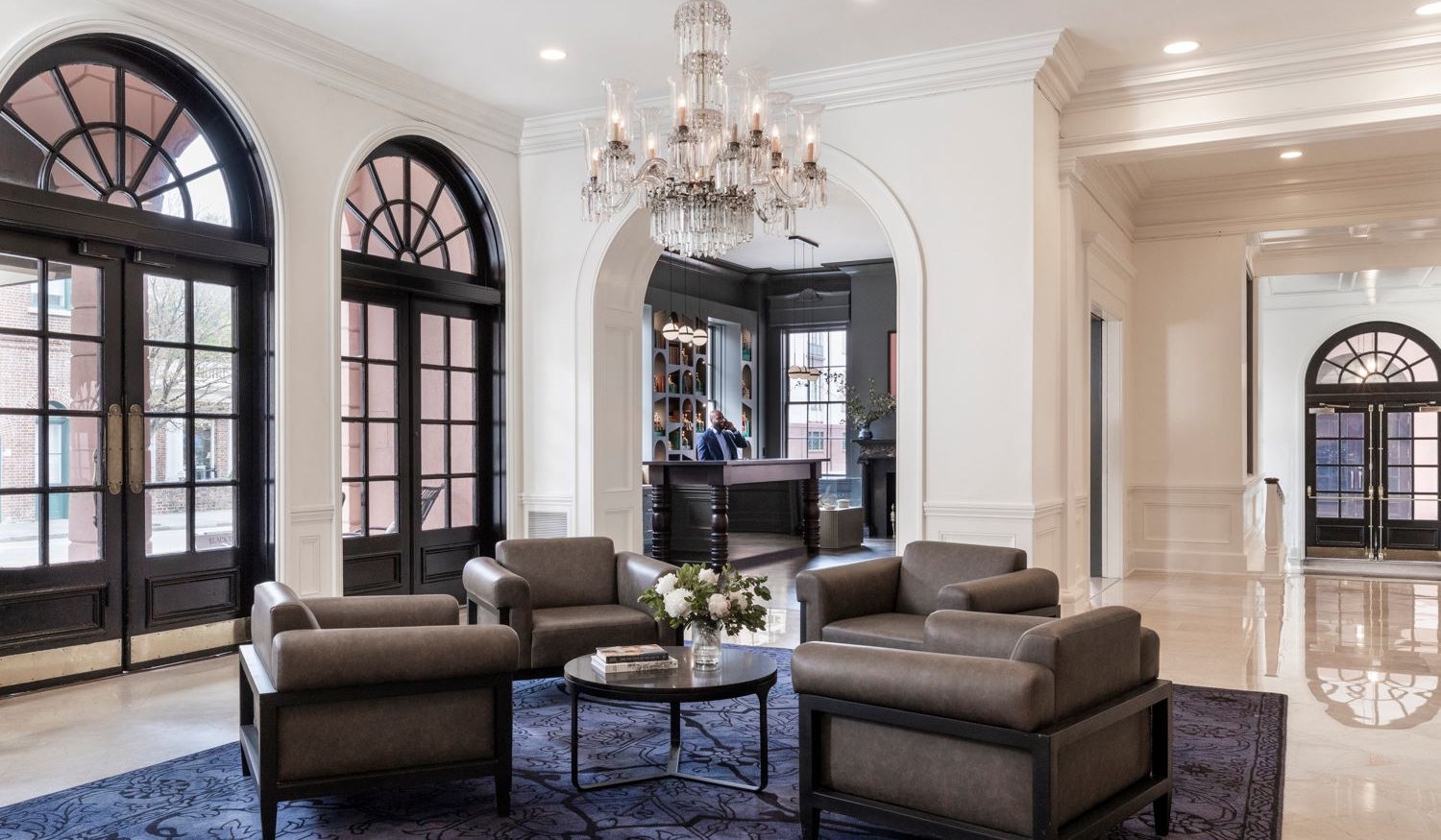 The Lobby with a guest services host