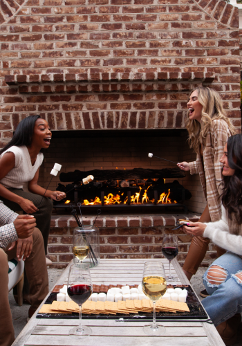 S'mores in the Iron Rose Courtyard