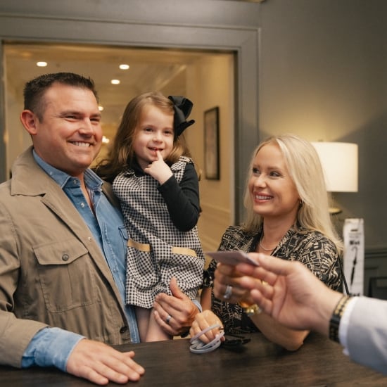 Family at Check-In